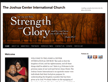 Tablet Screenshot of joshuacenterintl.org